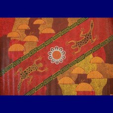 Aboriginal Art Canvas - Bj Mckenzie-Size:85x120cm - A